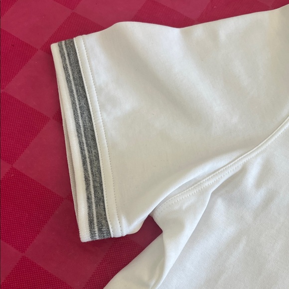 Banana Republic White Polo with Gray Collar - Picture 6 of 8